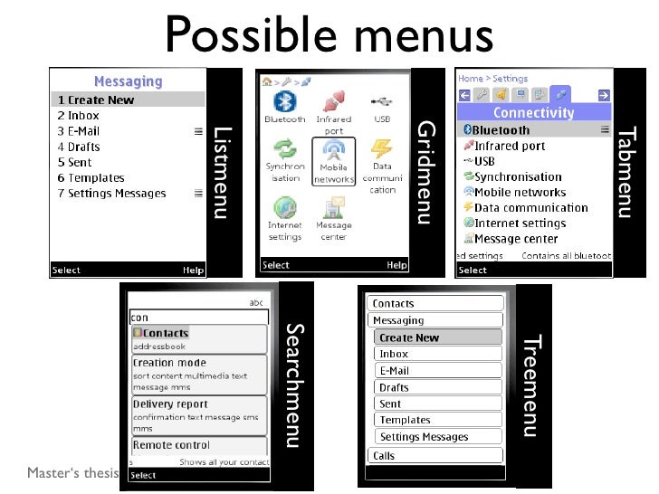 Master thesis mobile