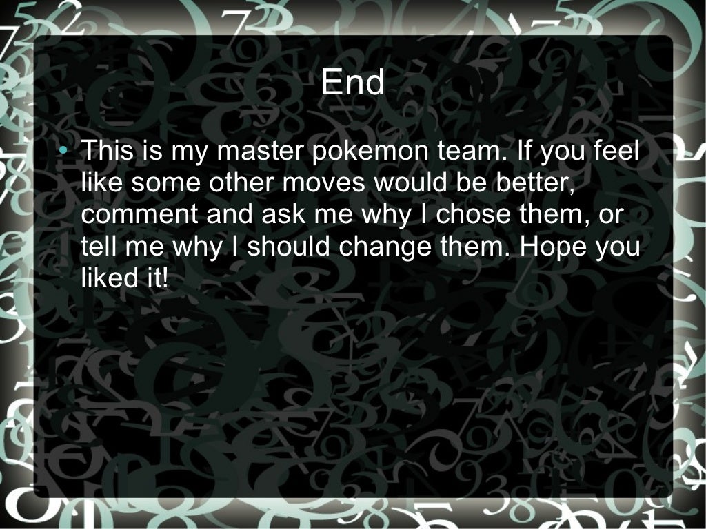 Best Pokemon Team (Nonlegendary)