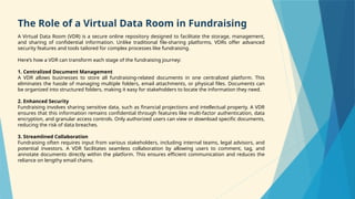 Streamline Fundraising with a Virtual Data Room | PPTX