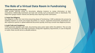 Streamline Fundraising with a Virtual Data Room | PPTX