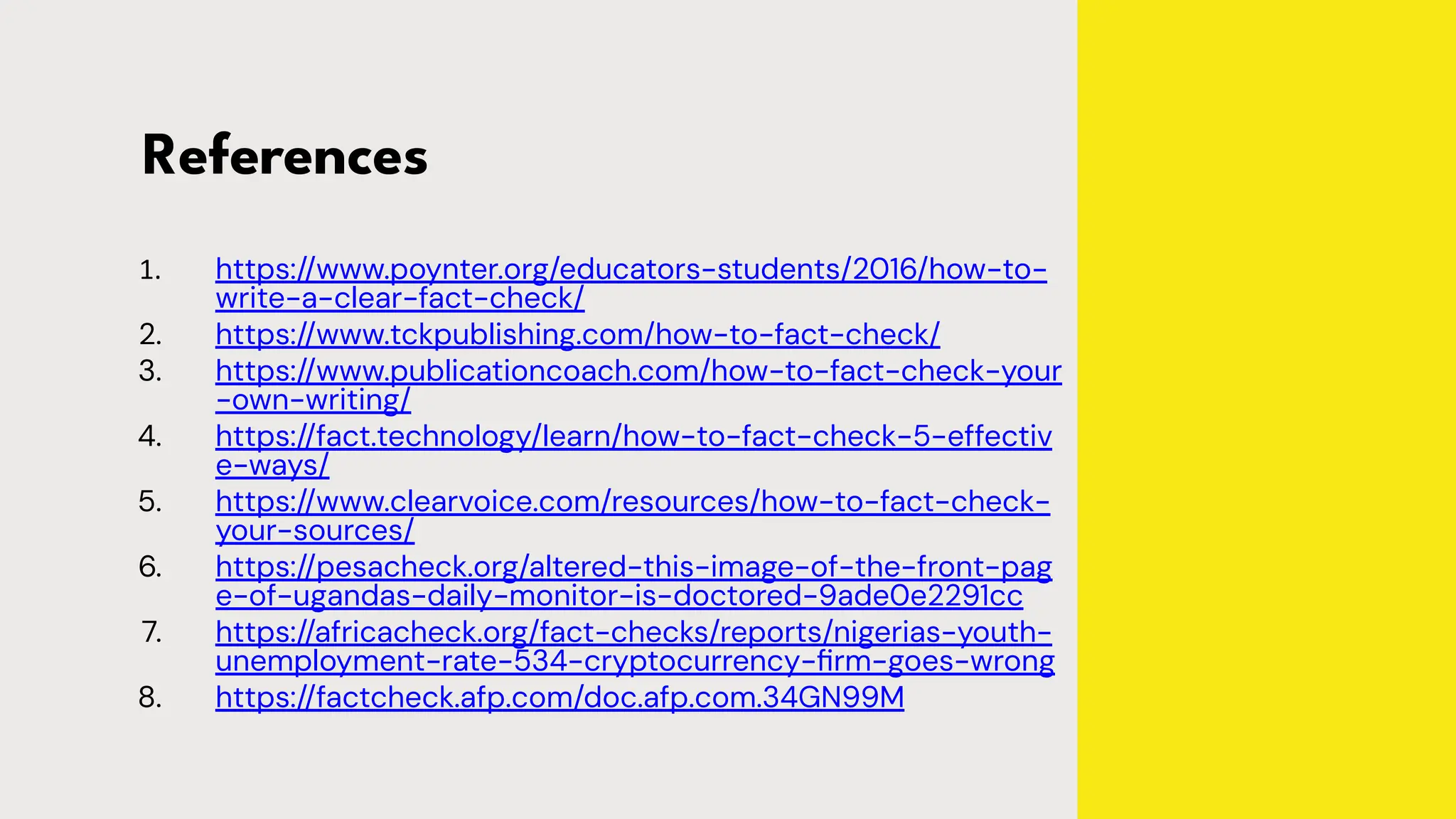 HOW TO WRITE A FACT-CHECK: Master the art of writing a fact-check | PDF