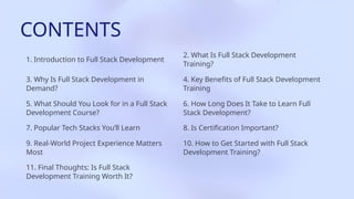 Master the Future with Full Stack development | PPTX