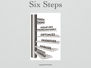 Six Steps 
Copyright 2014, Pat Brans 
 