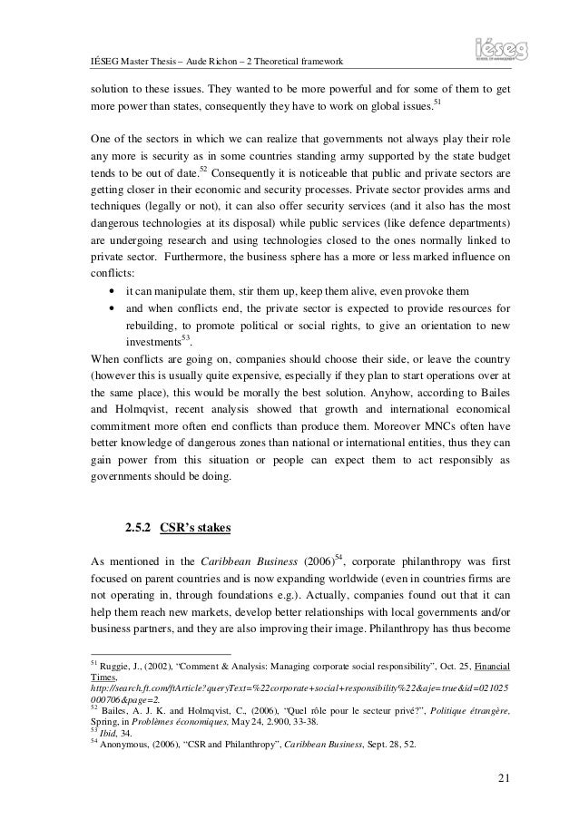 Help on dissertation corporate social responsibility theory