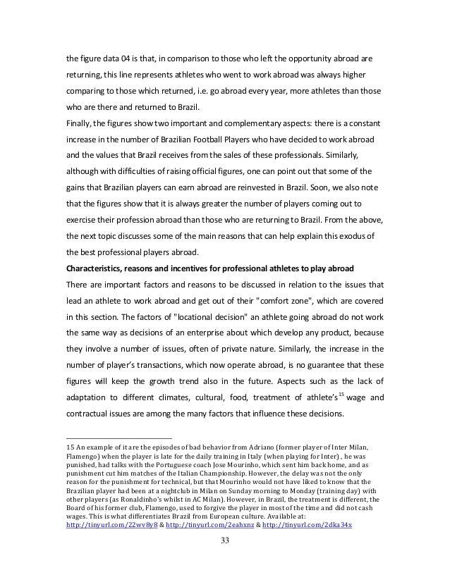 Master thesis sport management