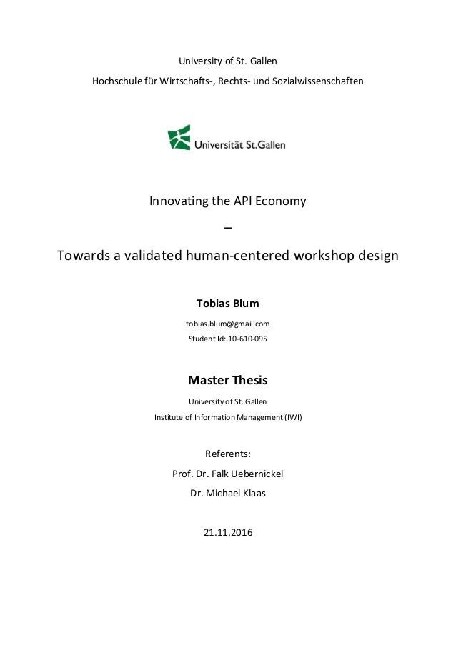 Master thesis human