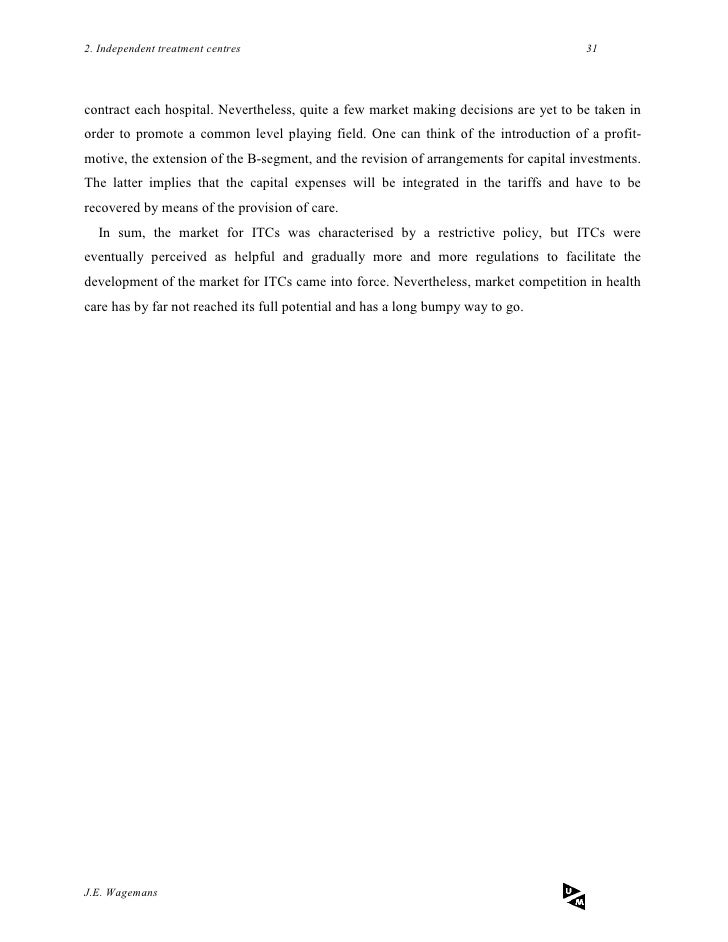 Master thesis health economics