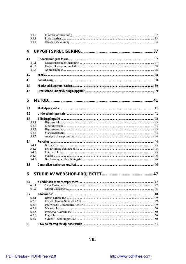 B2b master thesis