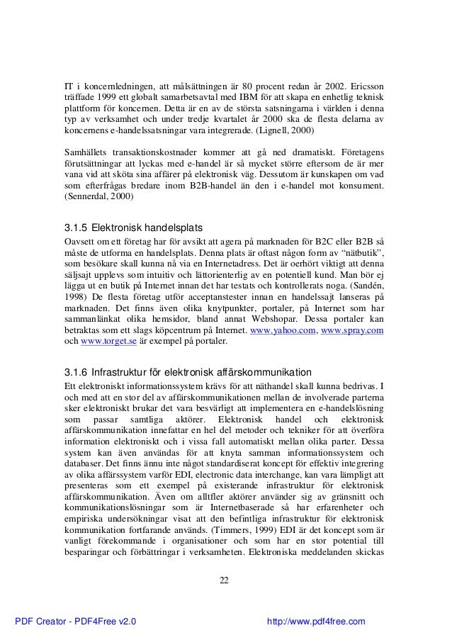B2b master thesis