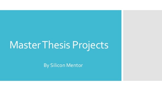 Master thesis mentor