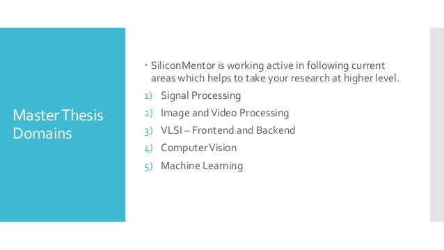 Master thesis computer vision video