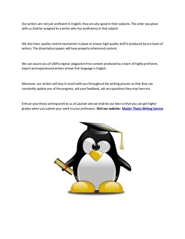 Write master thesis master thesis service