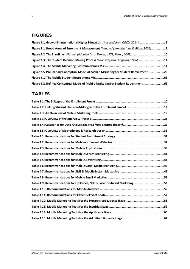 Master thesis recruitment