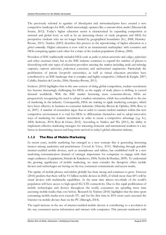 Master thesis recruitment