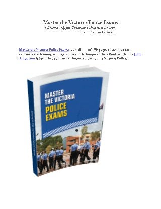Master the victoria police exams   australian vic police test interview exams solution