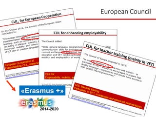 European Council
2014-2020
«Erasmus +»
 