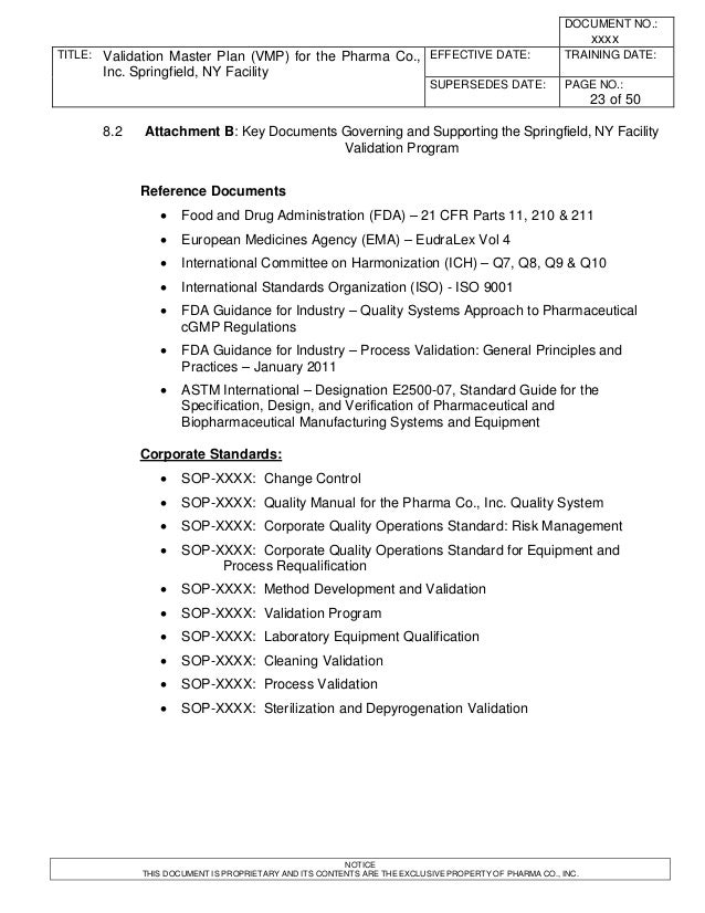 Validation Master Plan Template images go banana com Validation Master Plan Template images go banana com