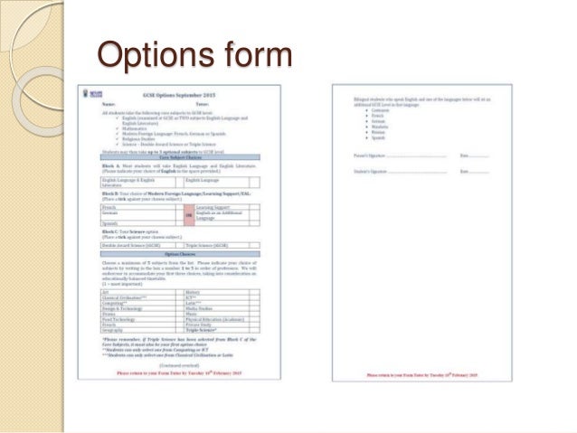 Year 9 Gcse Options Information Evening 16 Final