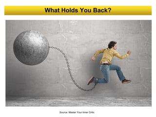 What Holds You Back?
Source: Master Your Inner Critic
 