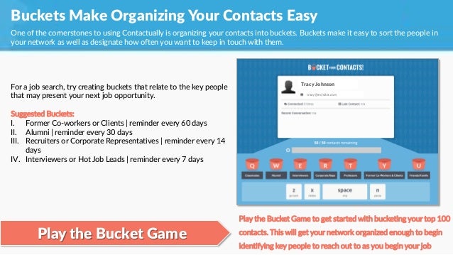 organizing your job search