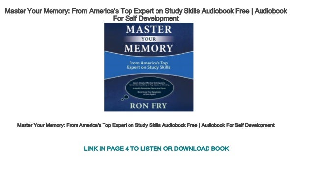 Master Your Memory From America S Top Expert On Study Skills Audioboo