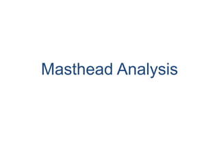 Masthead Analysis

 