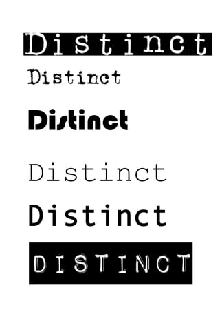 Distinct
Distinct
Distinct
 
