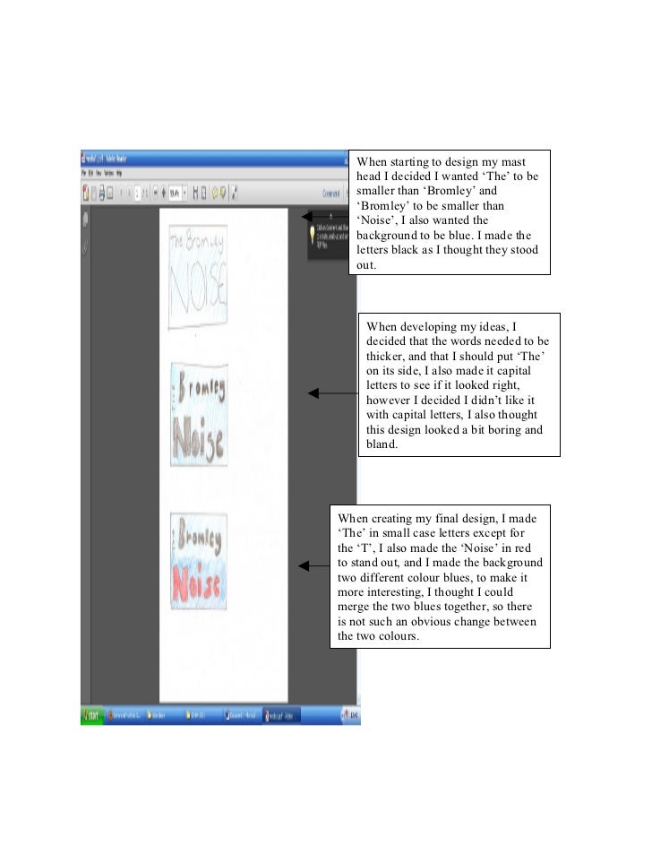 Mast Head Title Design