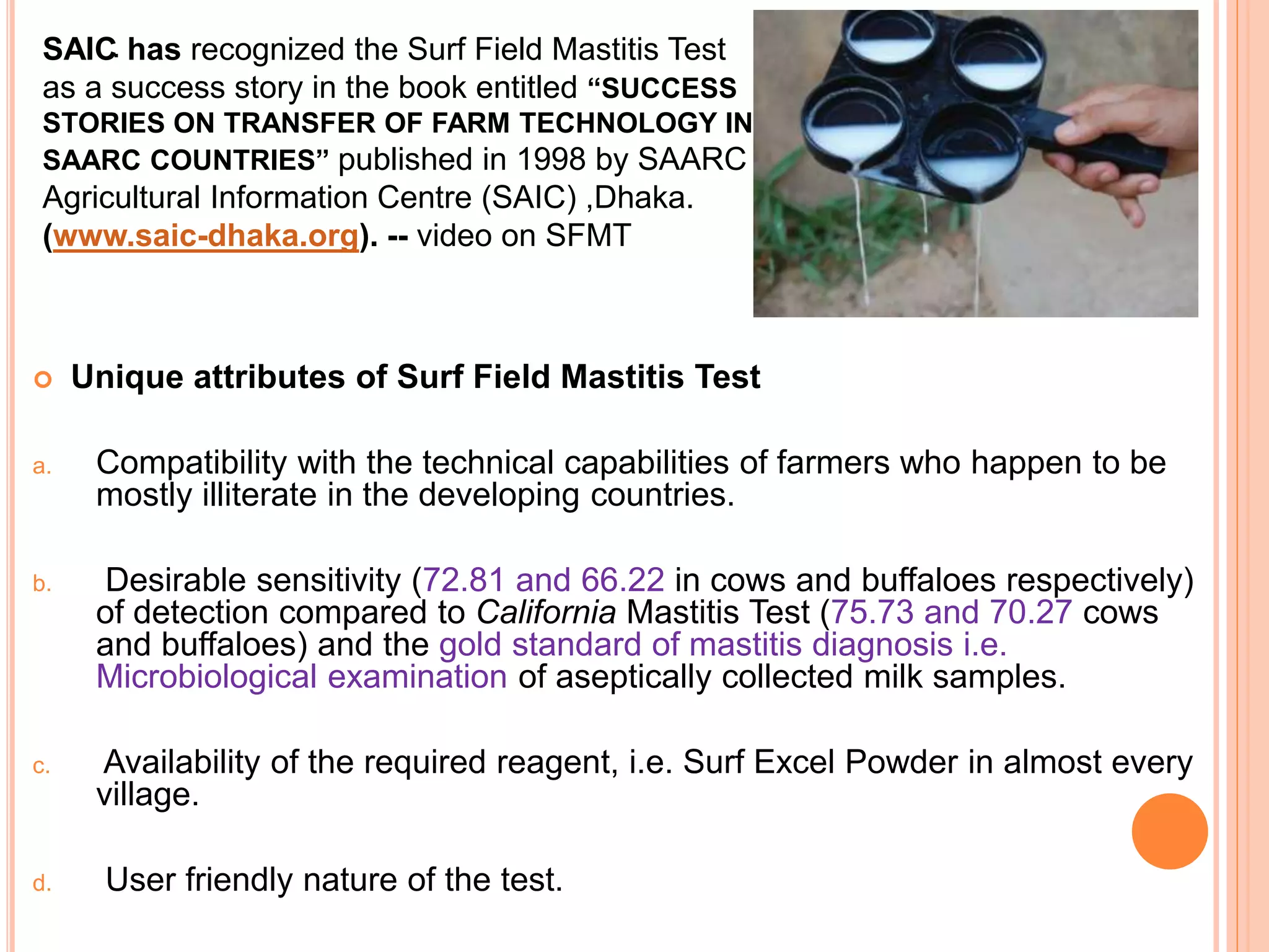 Adil Rasool MASTITIS DIAGNOSIS by ADIL RASOOL PARAY | PPTX