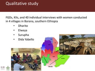 The need for awareness raising on the causes and treatment of mastitis in livestock among pastoralists in southern Ethiopia 