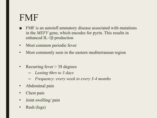 Mastocytosis and autoinflammatory disease presenting in skin | PPTX