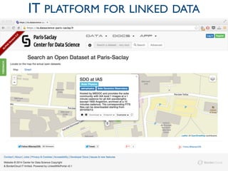 Center for Data Science
Paris-Saclay
IT PLATFORM FOR LINKED DATA
19
 