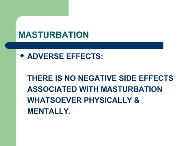 Masturbation PPT