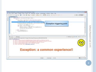 2
Exception triggering point
SoftwareResearchLab,UofS
 
