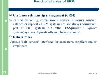 ERP for garments(Application of software in Textile) | PPT