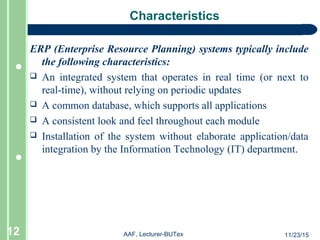 ERP for garments(Application of software in Textile) | PPT
