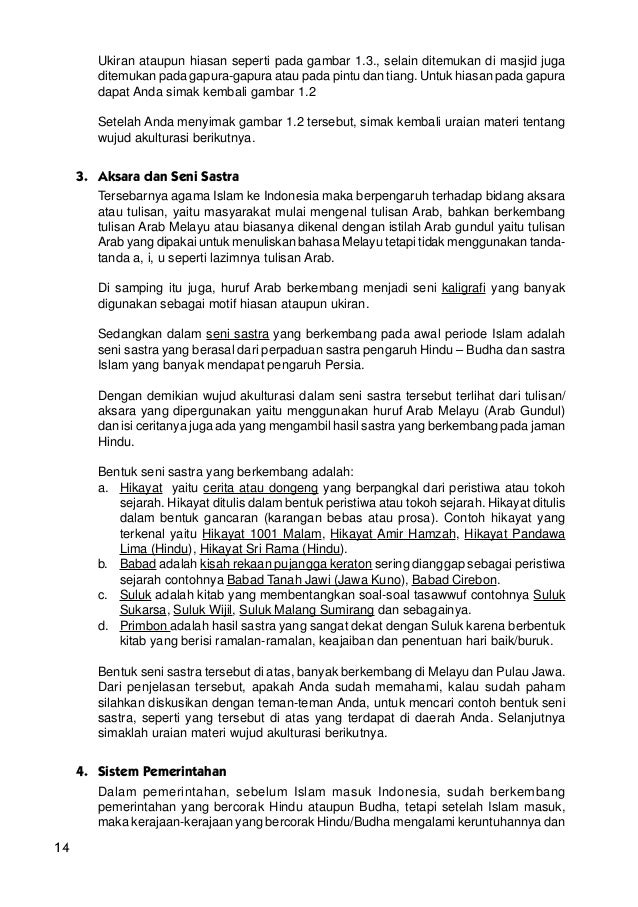 Masuknya pengaruh islam di indonesia