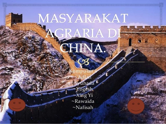 Masyarakat Agraria Di China