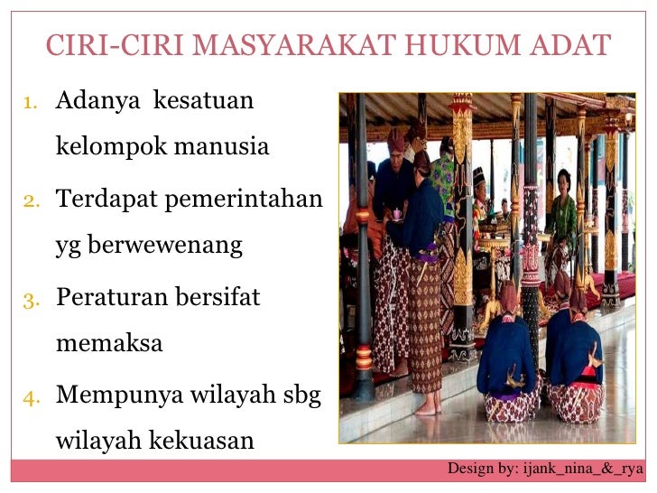 Masyarakat Hukum Adat