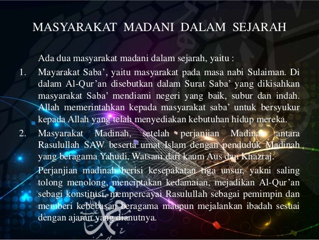 Makalah Masyarakat Madani