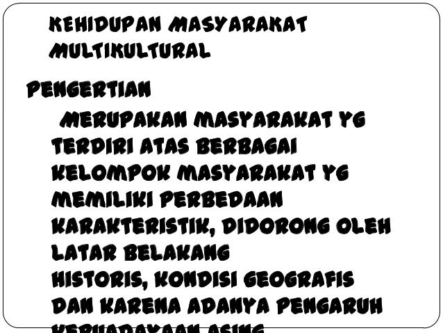 Makalah Kelompok sosial dan masyarakat Multikultural t
