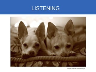 LISTENING Source: Flickr user andyadontstop 