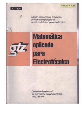 Matemática Aplicada Electrotecnia gtz