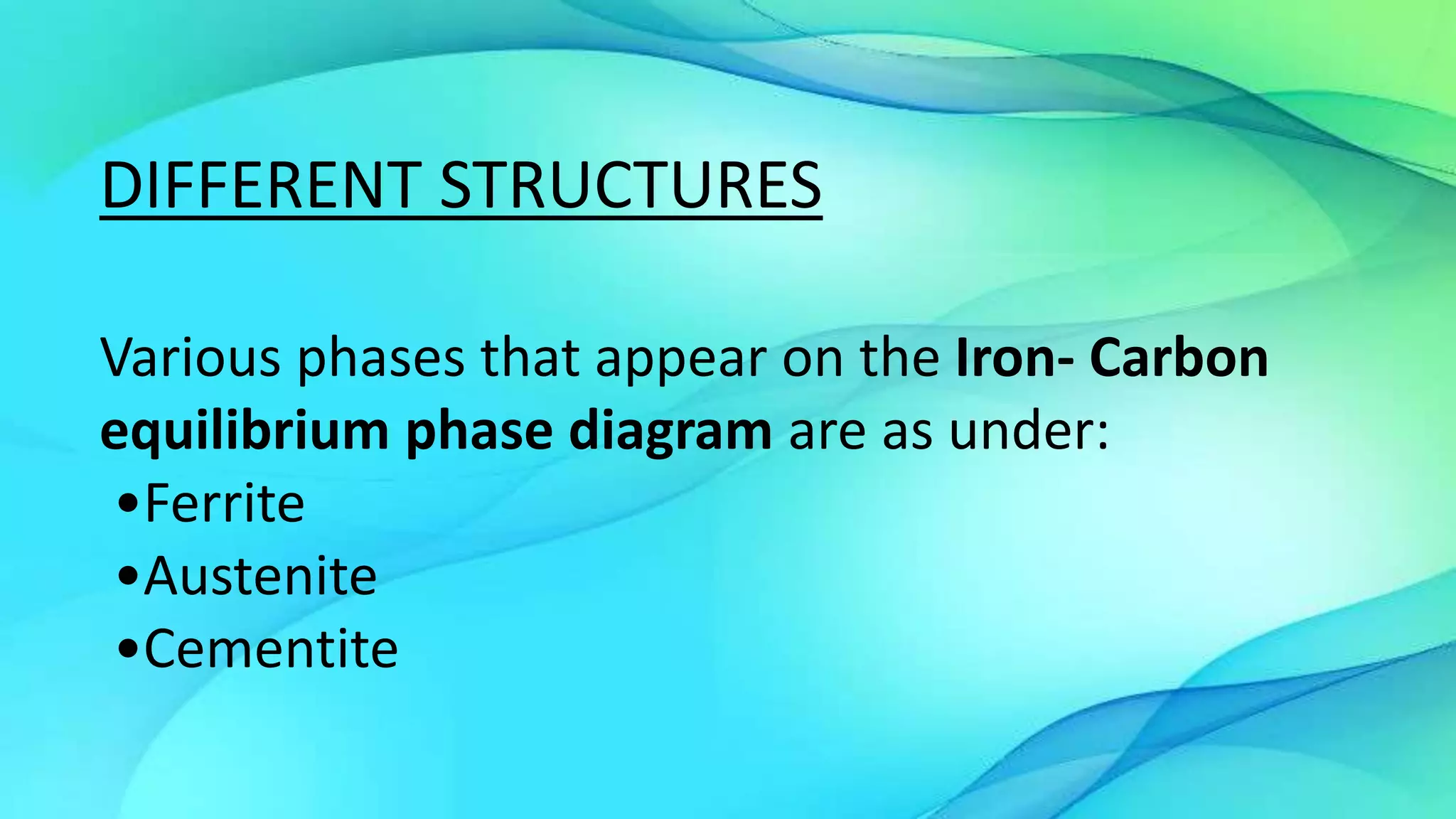 Iron Carbon Equilibrium Diagram | PPTX