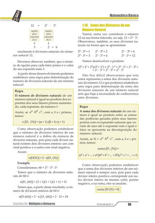 Capítulo 05. Porcentagem 27
MatemáticaBásica
PV2D-08-MAT-11
03.(Cesgranrio-RJ) João vendeu dois rá-
dios por preços iguais. Um deles foi vendido
com lucro de 20% sobre o preço de custo e o
outro com prejuízo de 20% sobre o preço de
custo. No total, em relação ao capital investi-
do, João:
a) lucrou 4%.
b) lucrou 2%.
c) perdeu 4%.
d) perdeu 2%.
e) não lucrou nem perdeu.
Resolução
Chamando os rádios de 1 e 2 temos:
Pv1 = Pv2 = P
Total arrecadado = 2P
1
23
4556 7561
1
⋅ =
L1 = 0,2 Pc1
Pc1 + L1 = Pv1
Pc1 + 0,2 Pc1 = P
Pc1 =
1
234
12345678
19

 