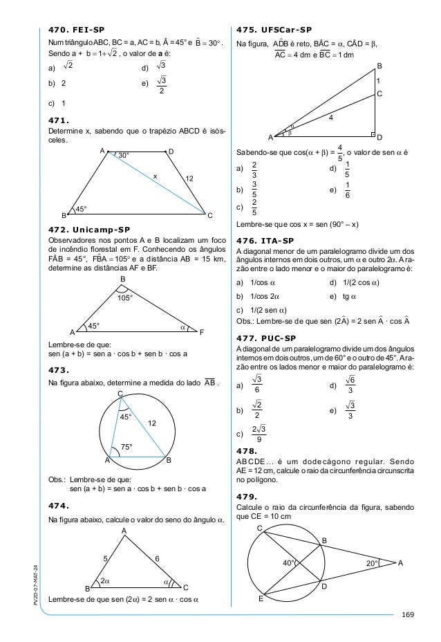 Geometria Plana - Exercícios