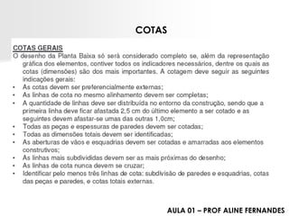 COTASAULA 01 –PROF ALINE FERNANDES  