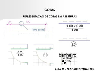 COTASREPRESENTAÇÃO DE COTAS EM ABERTURAS 
AULA 01 –PROF ALINE FERNANDES  