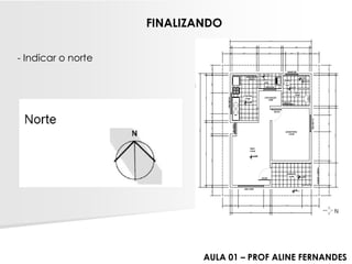 -Indicar o norte 
FINALIZANDO 
AULA 01 –PROF ALINE FERNANDES  