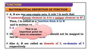 Introductory part of function for class 12th JEE | PPT